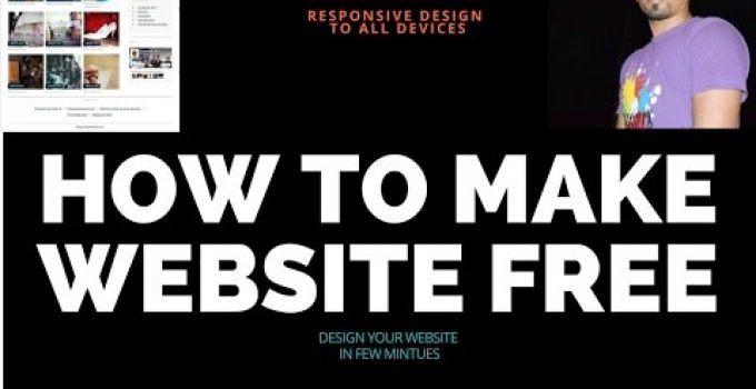 How to create your free responsive website with SEO friendly theme